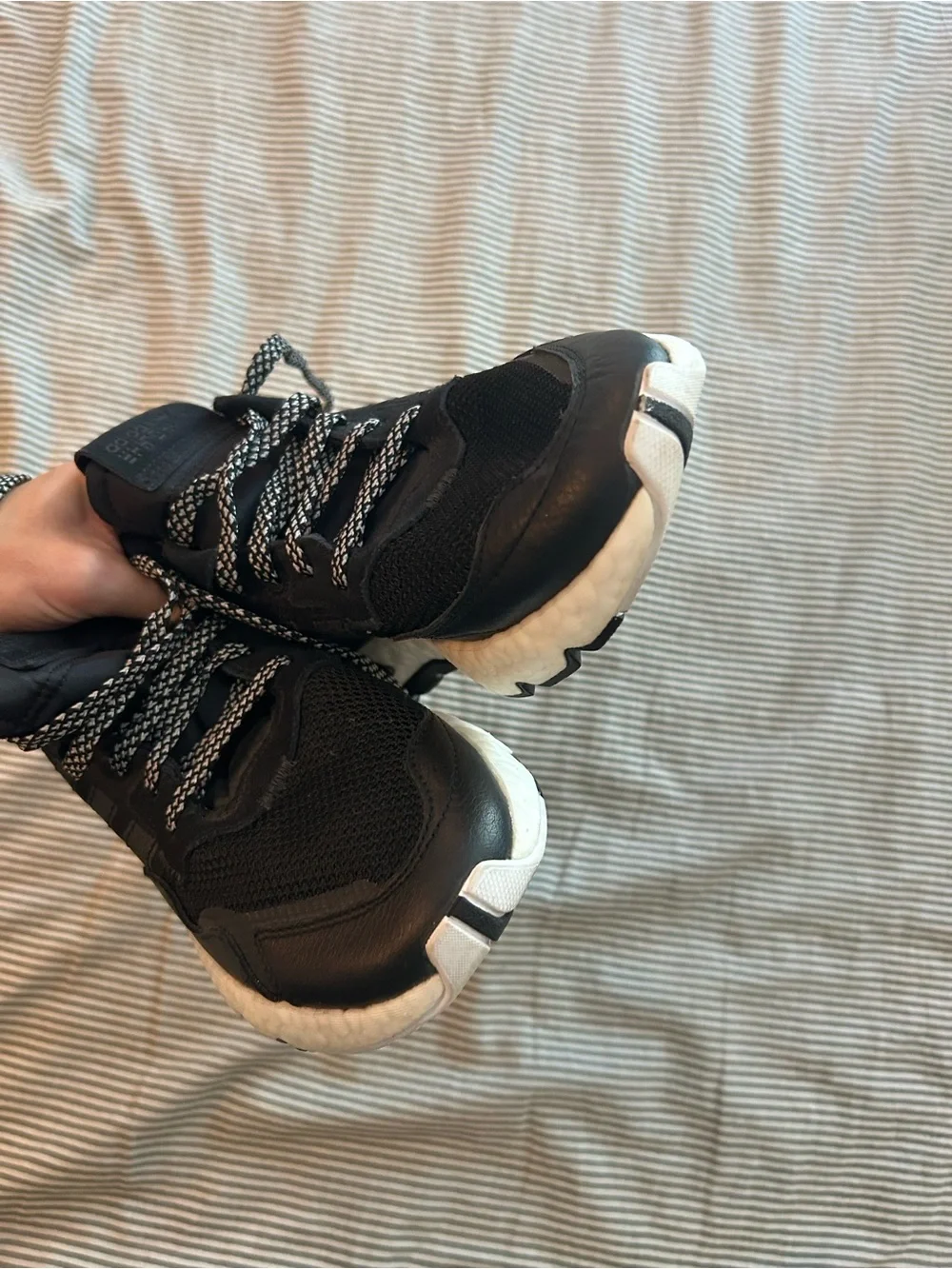 adidas Men’s Black and White Running Sneakers